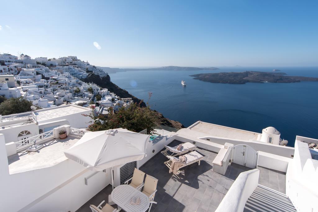 Karpimo Horizon - Caldera View With Private Hot Tub Villa Firostefani Dış mekan fotoğraf